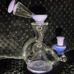 Recycler glass dab rig 